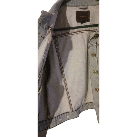 On Fire Denim Jacket sz.‎ XL - Picture 10 of 12